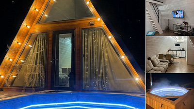 Треугольный дом A-frame «Lamour House»