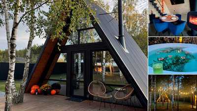 Треугольный дом A-frame «Свой дом»
