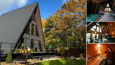 Треугольный дом A-frame «Тет-А-тет»